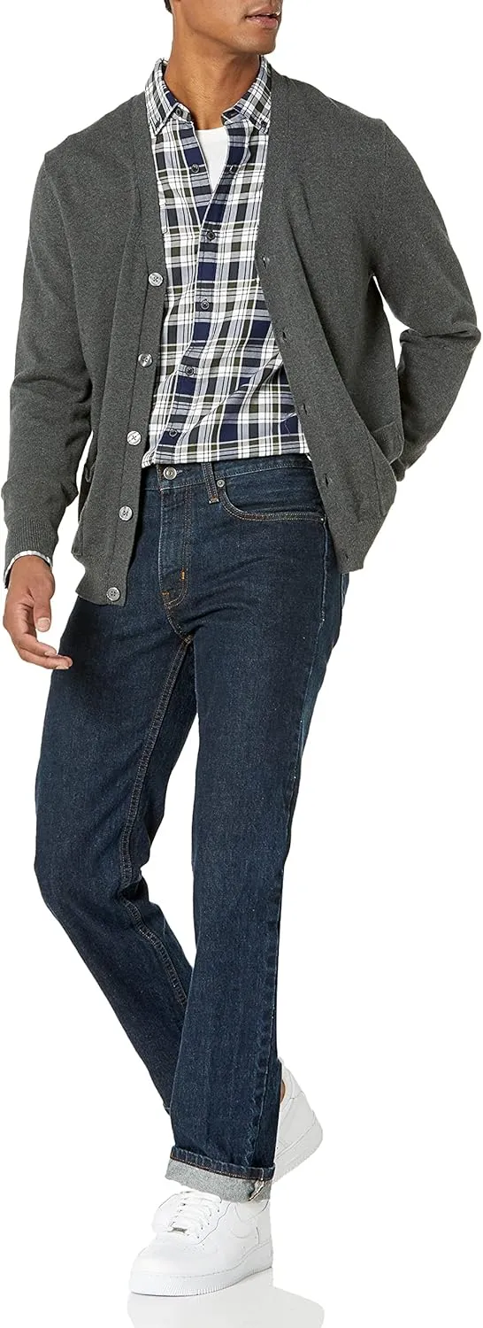 Amazon Essentials Men's Cotton Cardigan Sweater