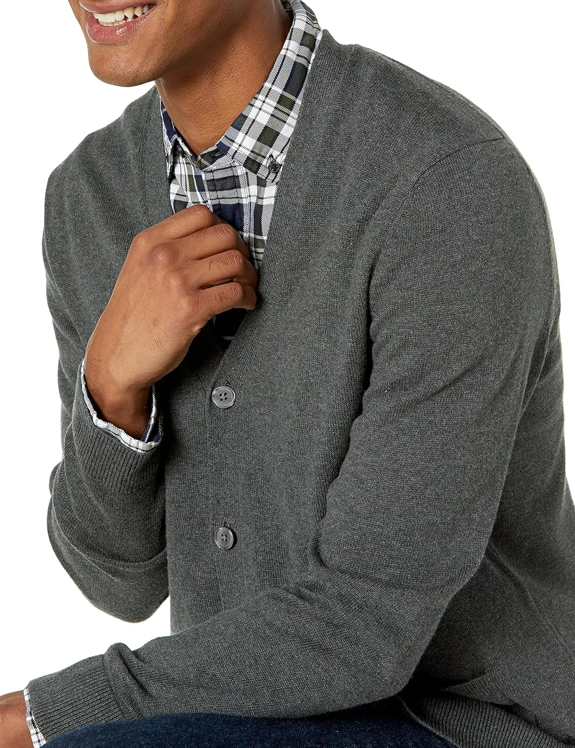 Amazon Essentials Men's Cotton Cardigan Sweater