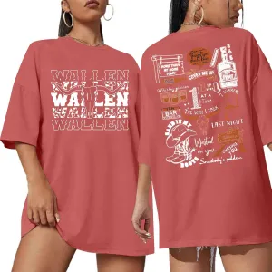 BANGELY Boho Cow Skull Women Country Music T-Shirt Vintage Western Rodeo Graphic Tee 80 90s Music Lover Short Sleeve Top