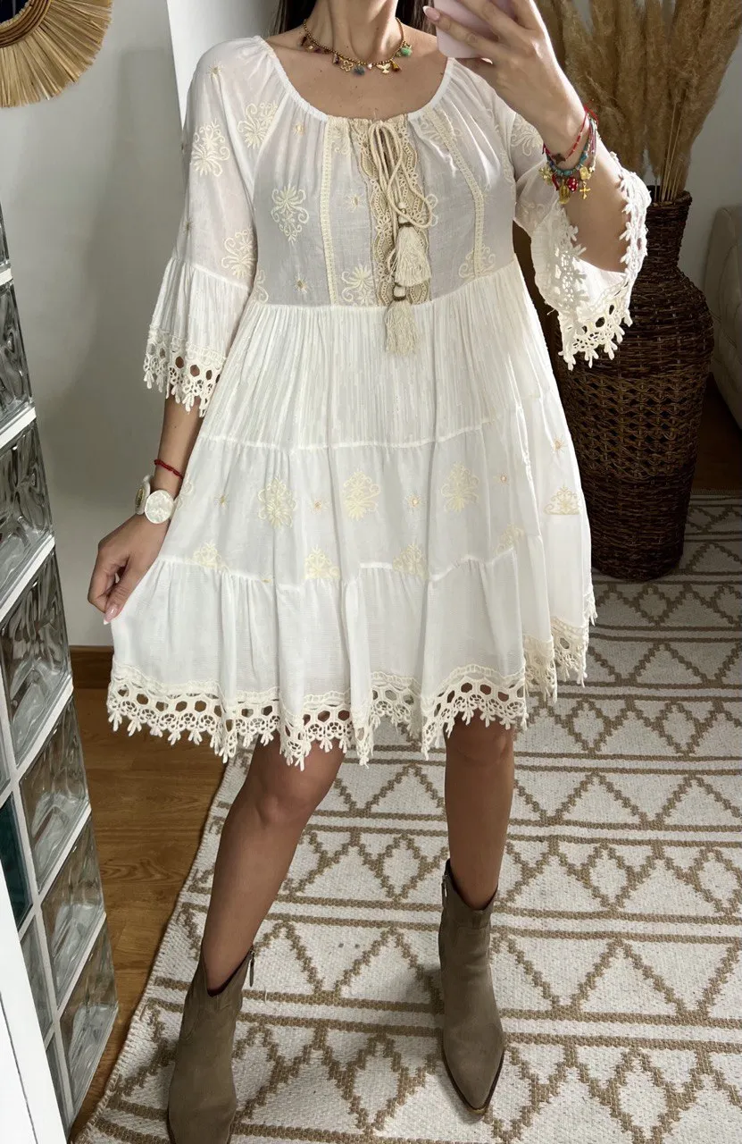 Chic Mini Boho Dress