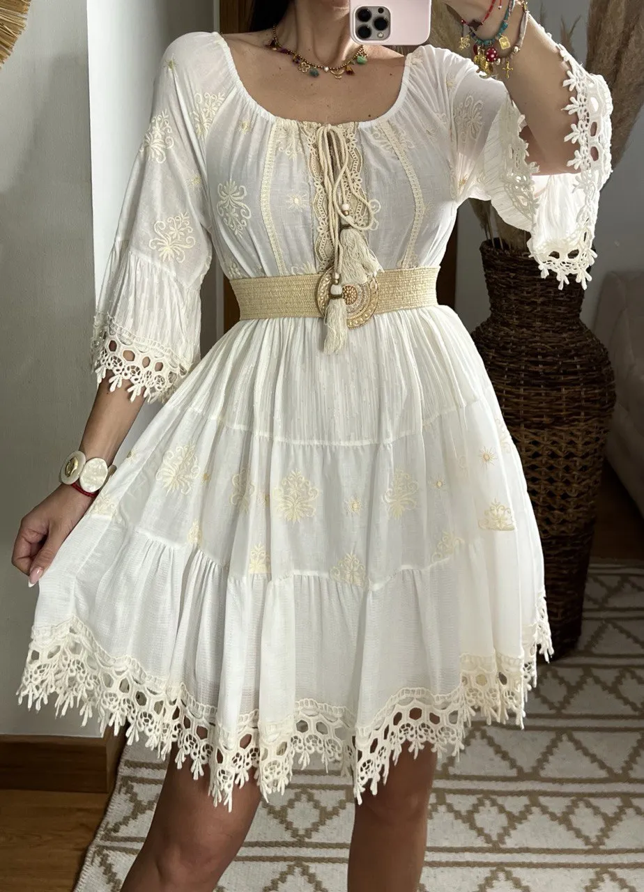 Chic Mini Boho Dress