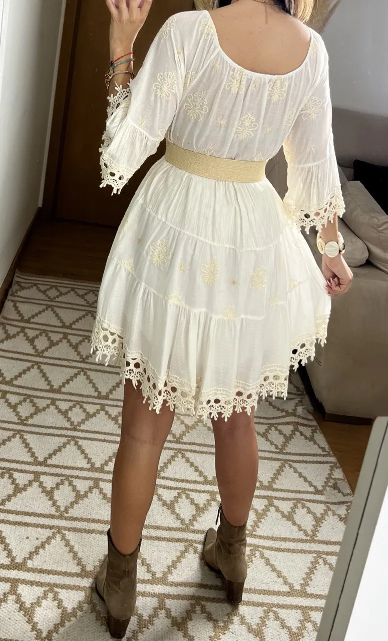 Chic Mini Boho Dress
