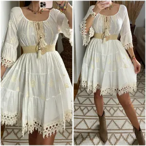 Chic Mini Boho Dress