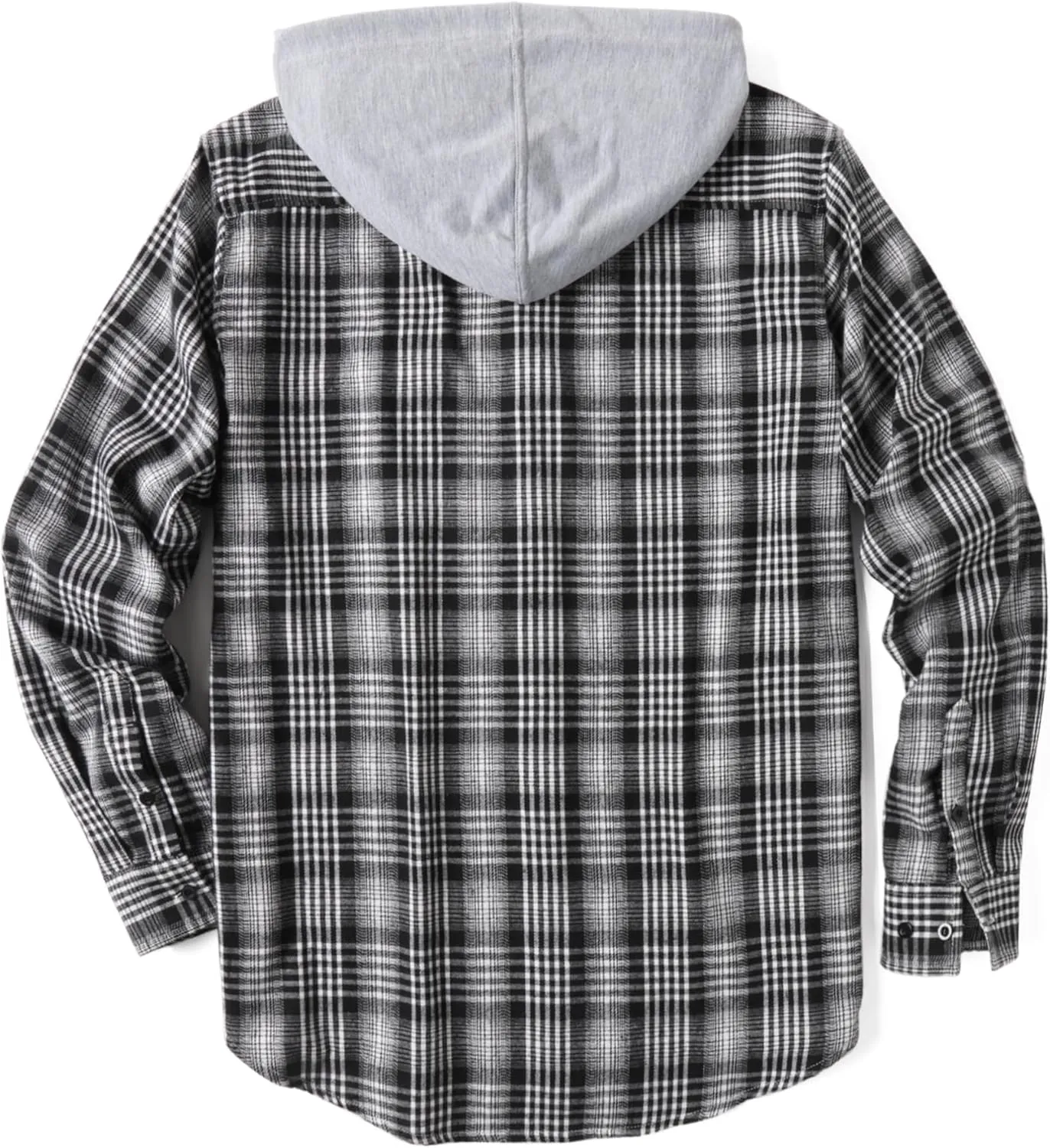 COOFANDY Men's Plaid Hoodie Flannel Shirt Jacket Long Sleeve Casual Fashion Button Shirts