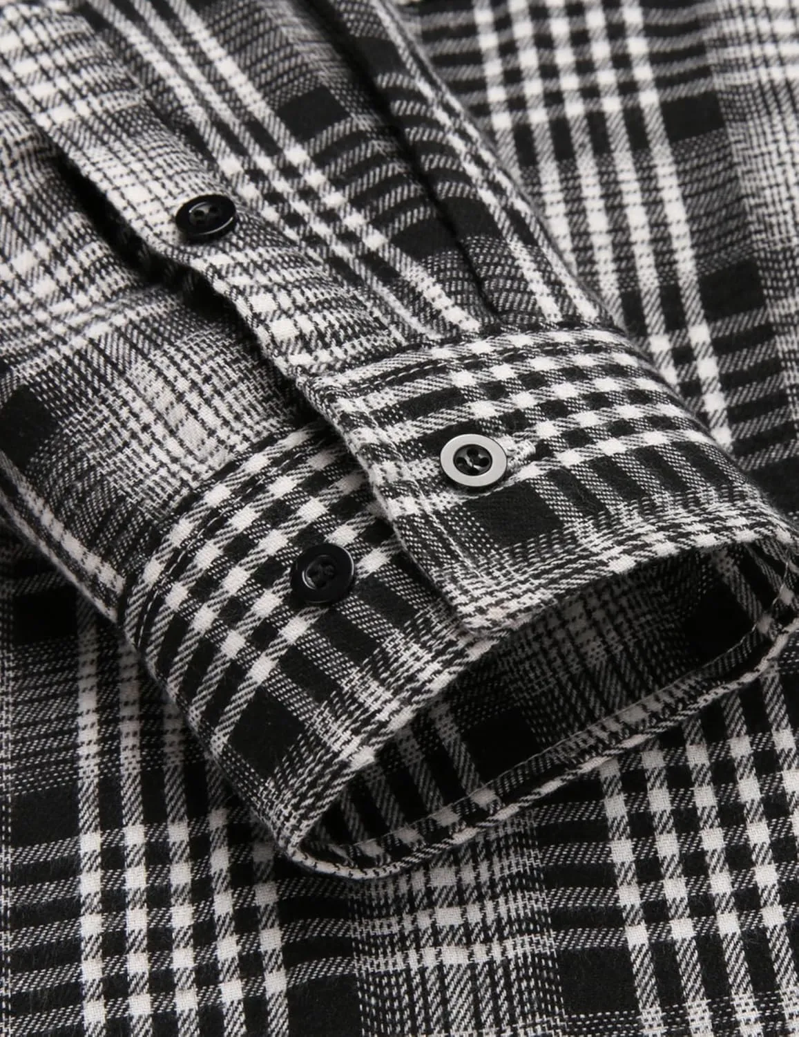 COOFANDY Men's Plaid Hoodie Flannel Shirt Jacket Long Sleeve Casual Fashion Button Shirts