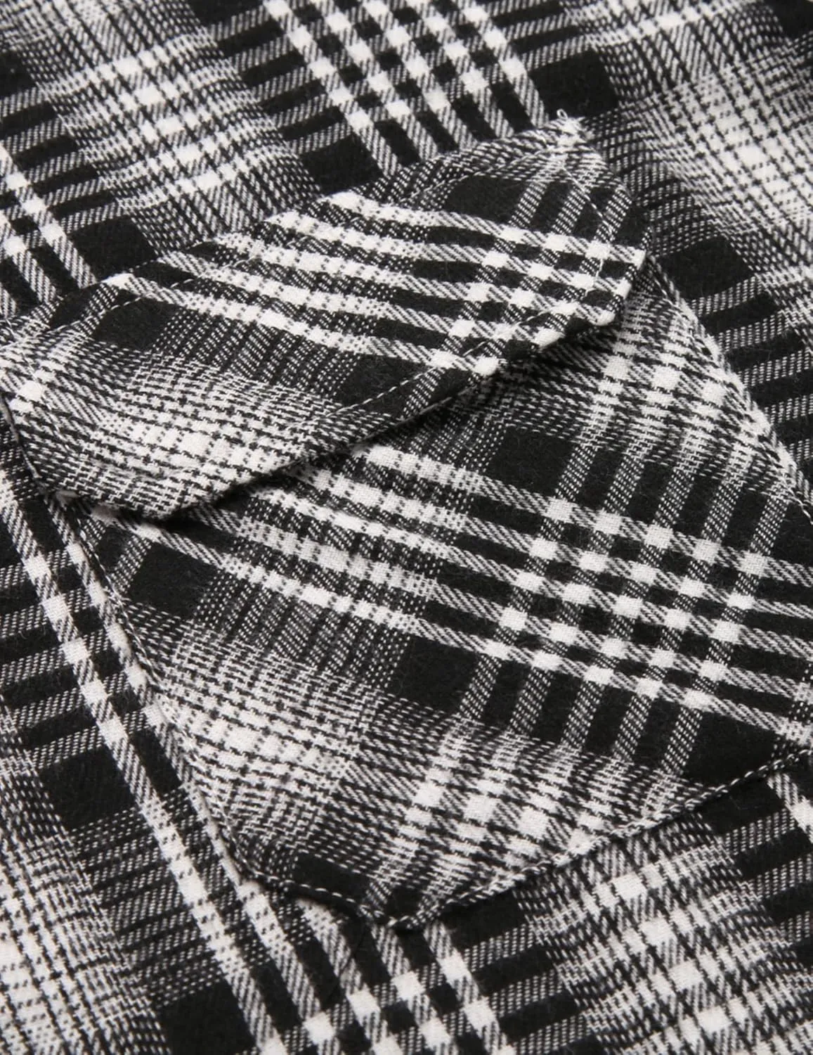 COOFANDY Men's Plaid Hoodie Flannel Shirt Jacket Long Sleeve Casual Fashion Button Shirts
