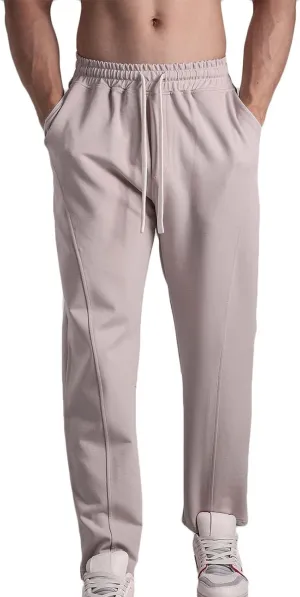 Cotton Lightweight Slim Fit Sweatpants for Men Elastic Waist Drawstring Quick Dry Breathable Pant Training Pants