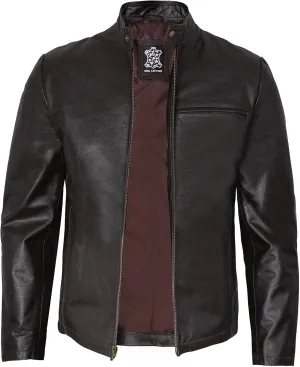 Decrum Leather Jacket Men - Casual Stylish Cowhide Leather Jackets for Men