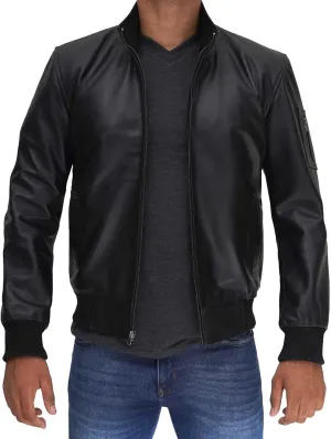 Decrum Leather Jacket Men - Casual Stylish Cowhide Leather Jackets for Men