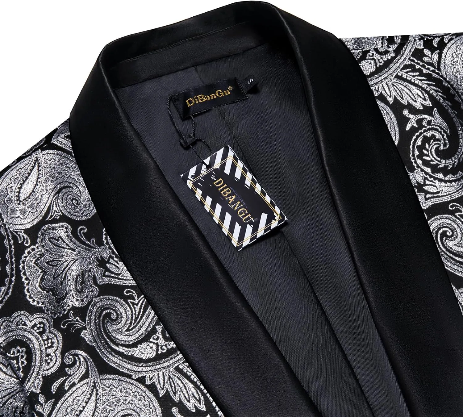 DiBanGu Mens Blazer One Button Shawl Lapel Tuxedo Sport Coat Casual Dress Suit Jacket for Men Wedding Party Prom