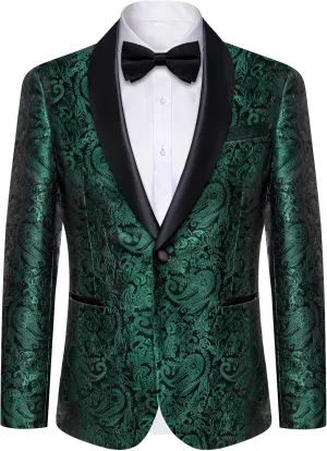 DiBanGu Mens Blazer One Button Shawl Lapel Tuxedo Sport Coat Casual Dress Suit Jacket for Men Wedding Party Prom