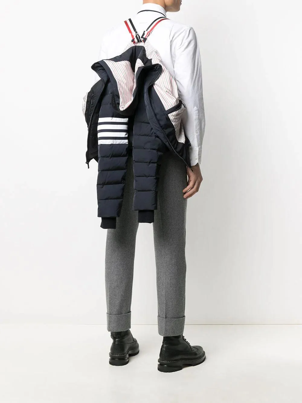 DOWNFILL SKI JACKET W/ 4BAR IN POLY TWILL