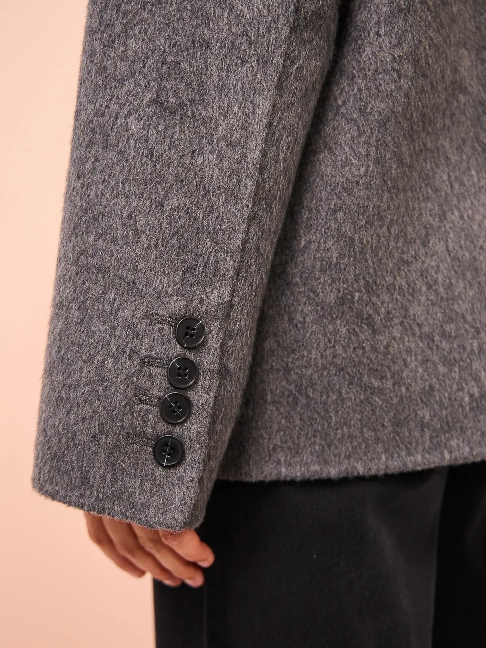 Elka Collective Santi Blazer in Charcoal Marle