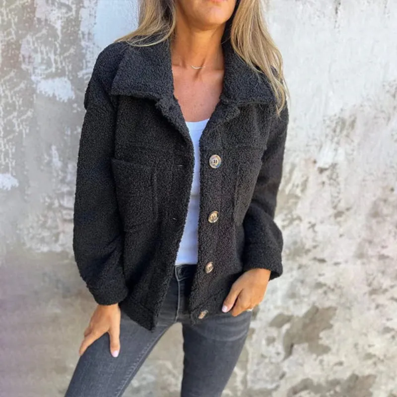 Euphrasia | Short Wool Jacket with Lapels