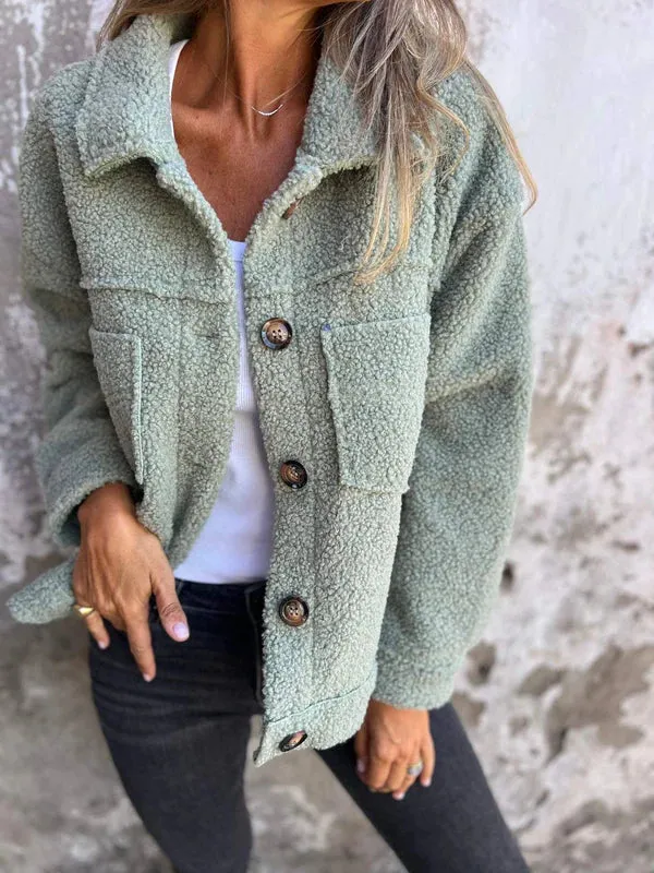 Euphrasia | Short Wool Jacket with Lapels