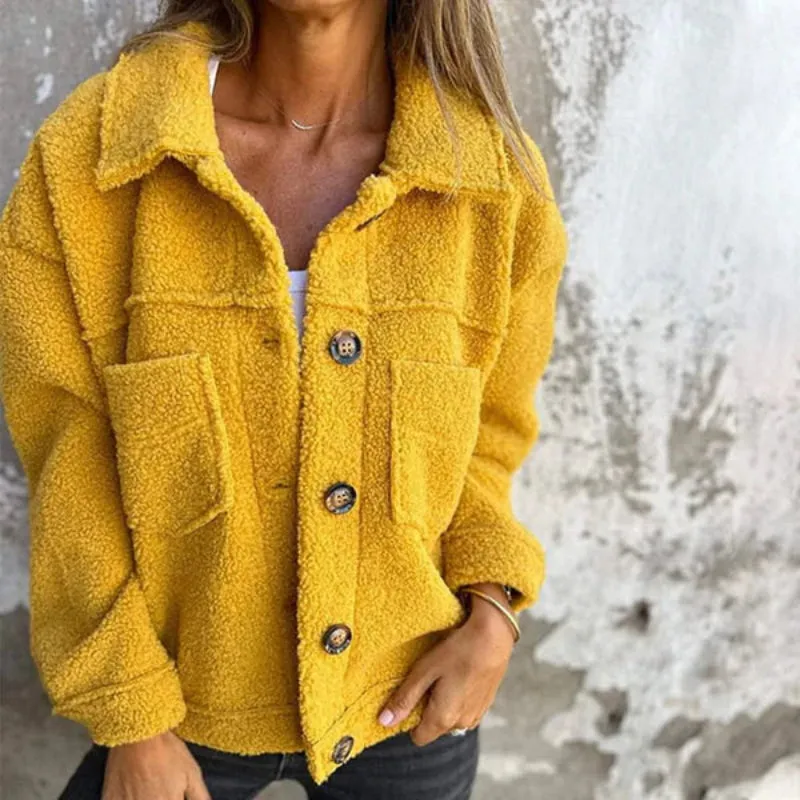 Euphrasia | Short Wool Jacket with Lapels