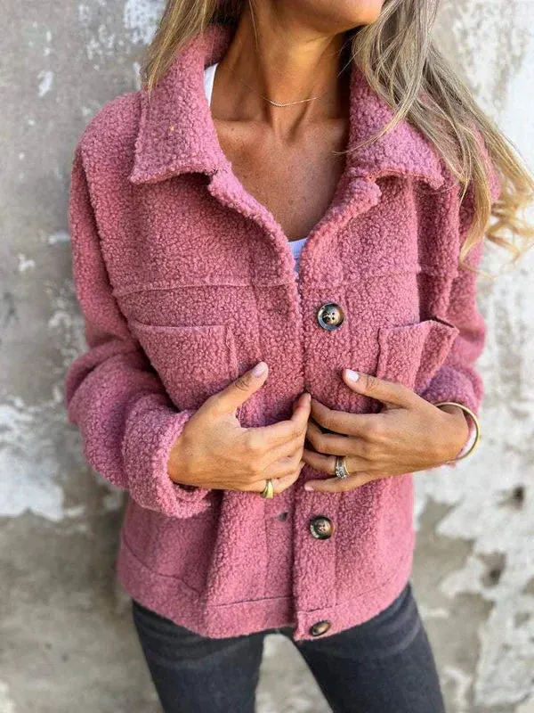 Euphrasia | Short Wool Jacket with Lapels
