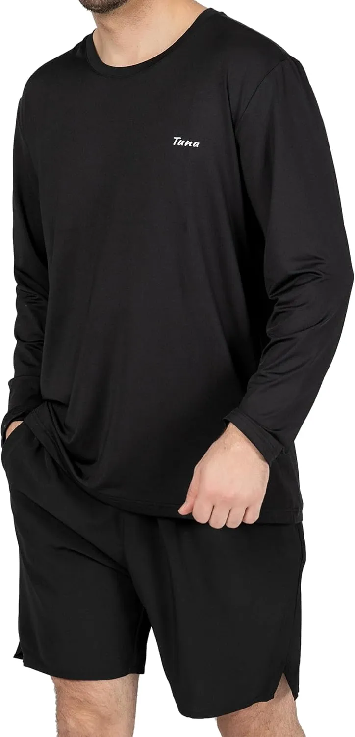 Fishing Shirts for Men Long Sleeve UPF 50  UV Sun Protection Quick Dry Rash Guard Hiking Running Walking Shirt