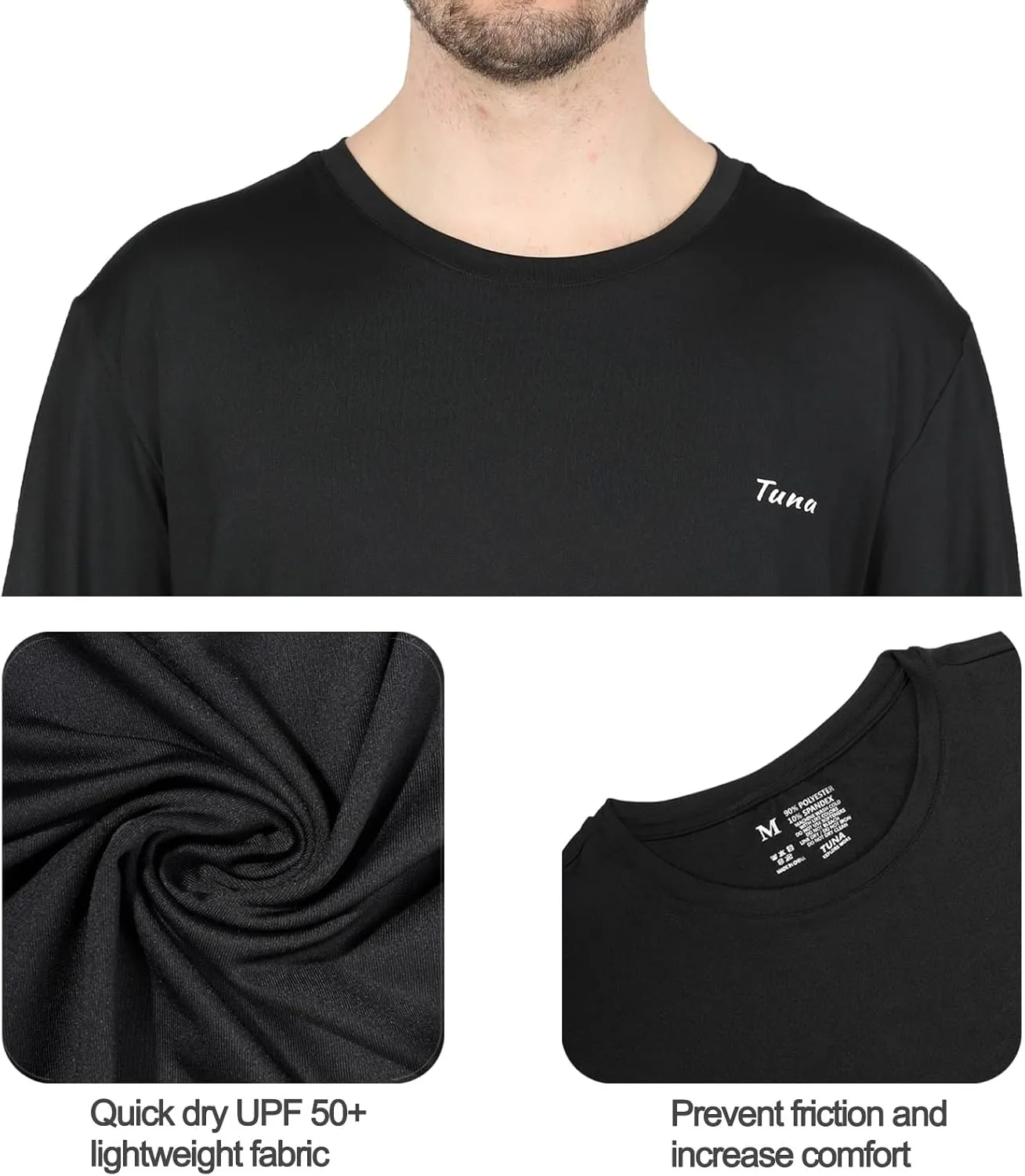 Fishing Shirts for Men Long Sleeve UPF 50  UV Sun Protection Quick Dry Rash Guard Hiking Running Walking Shirt