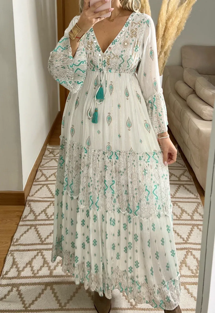 Floral Haven Boho dress
