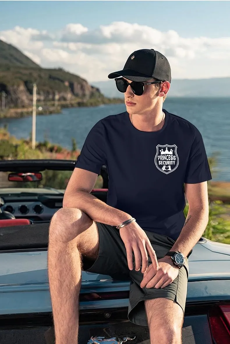FRYAID Princess Security Team Shirt Men Magical T-Shirt Magic Kingdom Tees Dad Birthday Party Family Trip Short Sleeve Tops