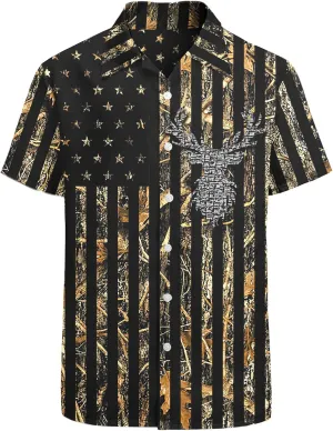 HUGLAZY 80s 90s Outfit Hawaiian Shirt for Men Big and Tall Short Sleeve Button Down Shirts Funny Party Outfit