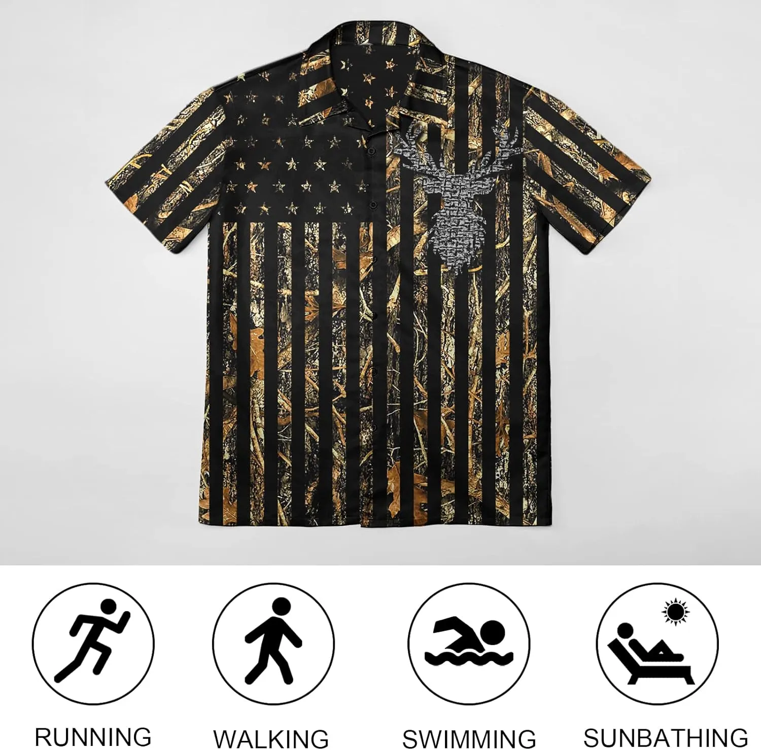 HUGLAZY 80s 90s Outfit Hawaiian Shirt for Men Big and Tall Short Sleeve Button Down Shirts Funny Party Outfit