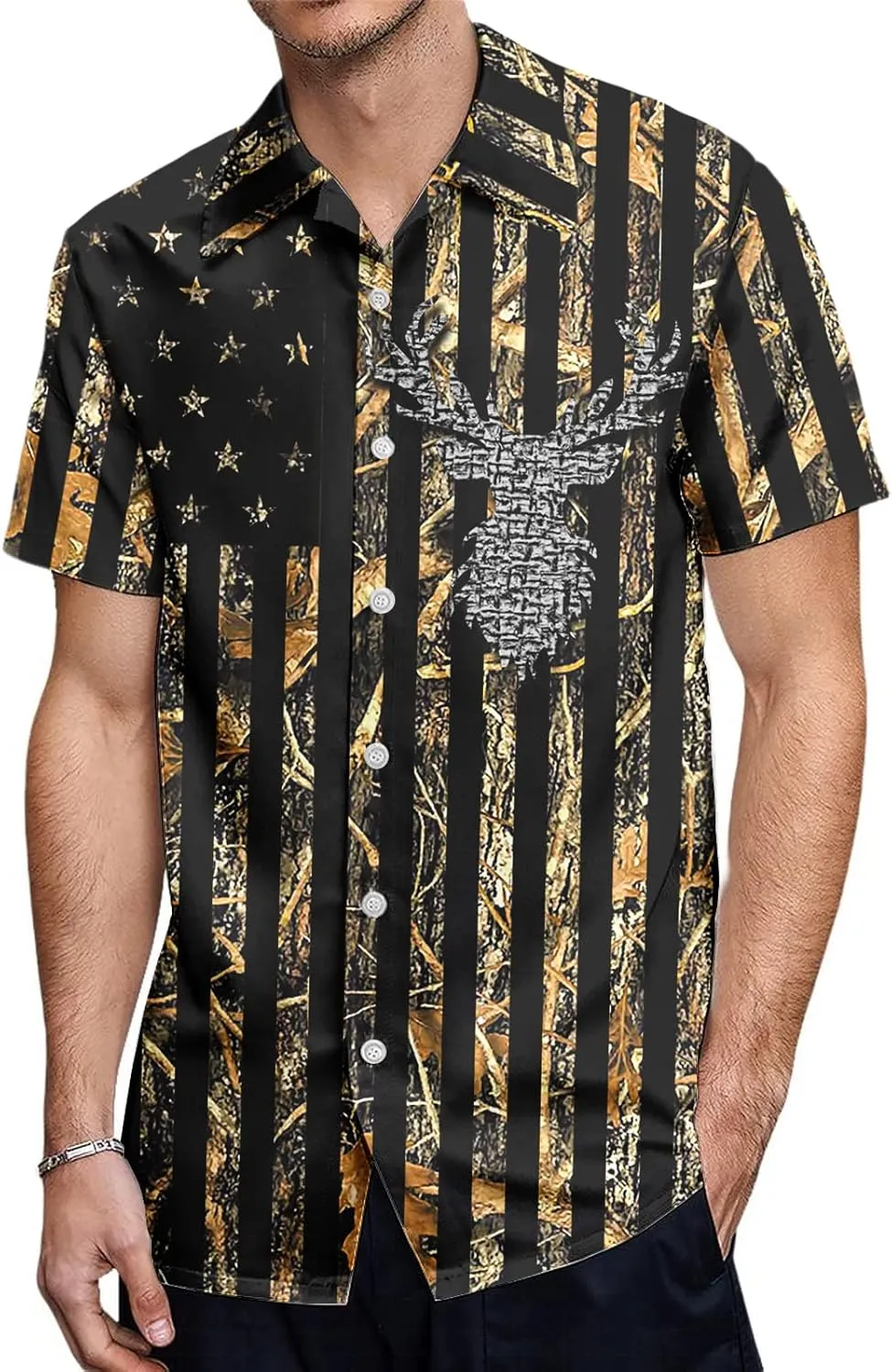 HUGLAZY 80s 90s Outfit Hawaiian Shirt for Men Big and Tall Short Sleeve Button Down Shirts Funny Party Outfit