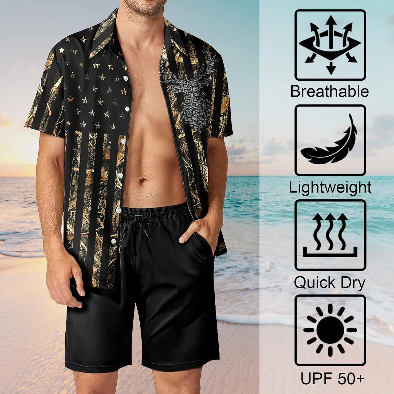 HUGLAZY 80s 90s Outfit Hawaiian Shirt for Men Big and Tall Short Sleeve Button Down Shirts Funny Party Outfit