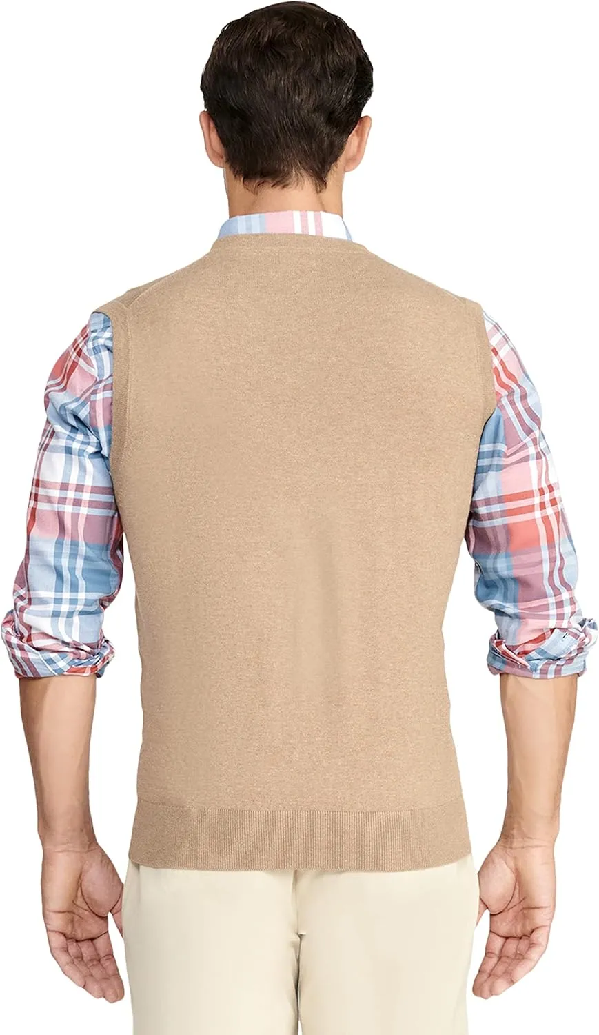 IZOD Men's Big and Tall Premium Essentials V-Neck Sweater Vest