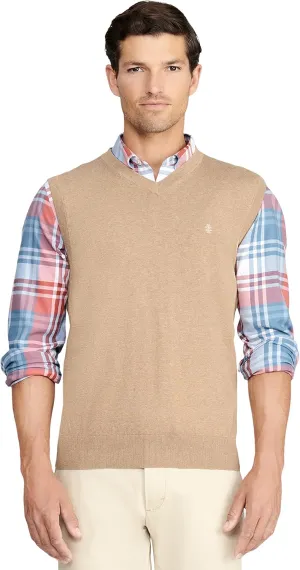 IZOD Men's Big and Tall Premium Essentials V-Neck Sweater Vest