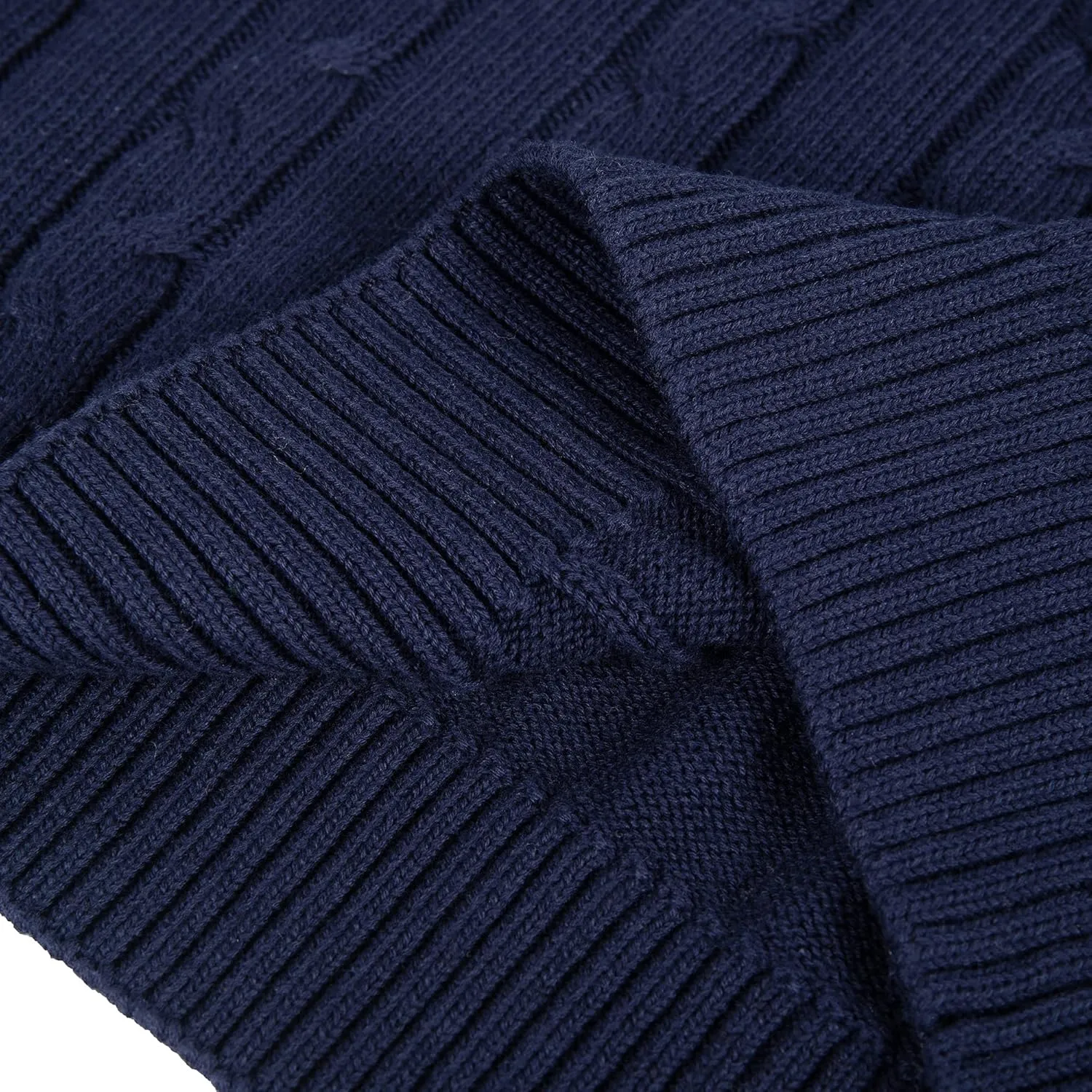 Kid Nation Boys Sweater 100% Cotton Quarter Zip Sweater Kids Cable Knit Casual Pullover (Previously Amazon Essentials)