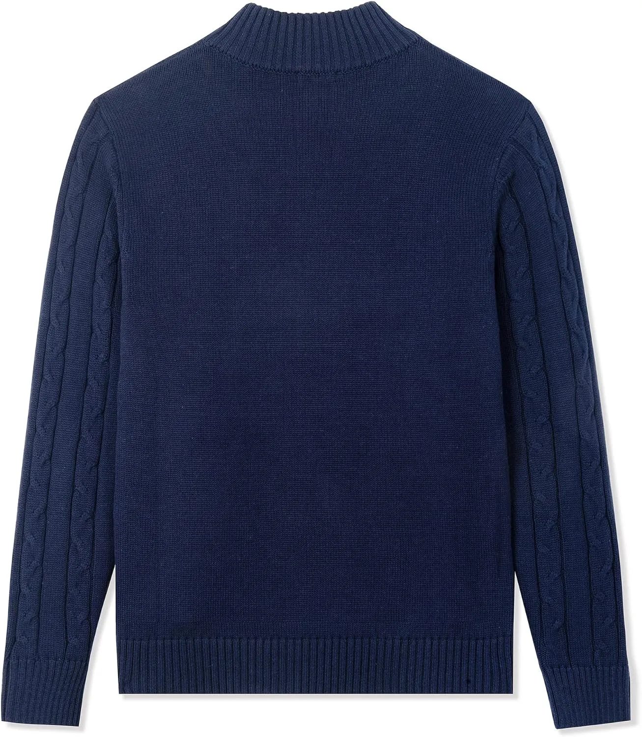 Kid Nation Boys Sweater 100% Cotton Quarter Zip Sweater Kids Cable Knit Casual Pullover (Previously Amazon Essentials)