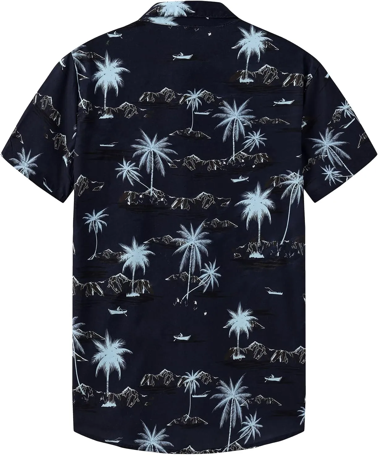 KYKU Hawaiian Shirt for Men: Beach Vacation Summer Short Sleeve Button Down Mens Shirts Casual Stylish