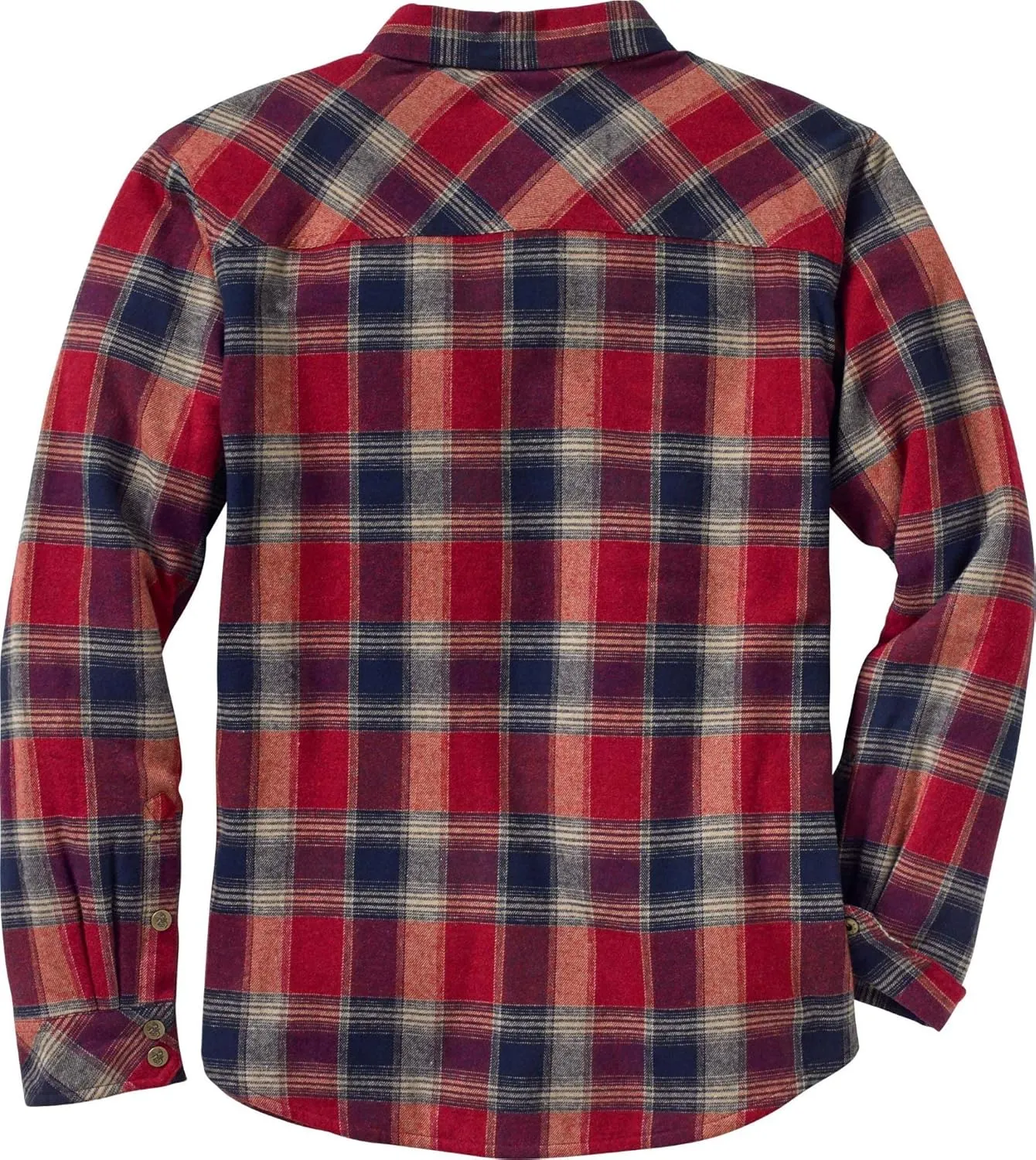 Legendary Whitetails Archer Flannel Thermal Lined Shirt Jacket for Men, Quilted Insulated Plaid Work Outerwear Coat