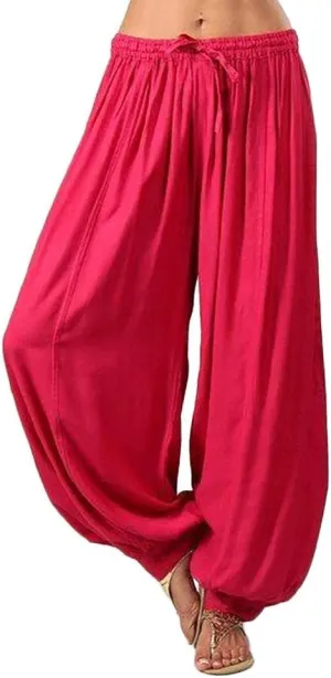 Linen Pants for Women Casual Baggy Baggy Waist Harem Pants with Pockets Solid Sweatpants Palazzo Pants for Women