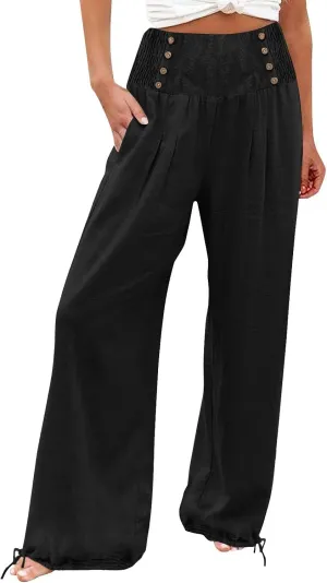 Loose Linen Pants Women Spring Pant Summer 2025 Pant Trousers with Pockets