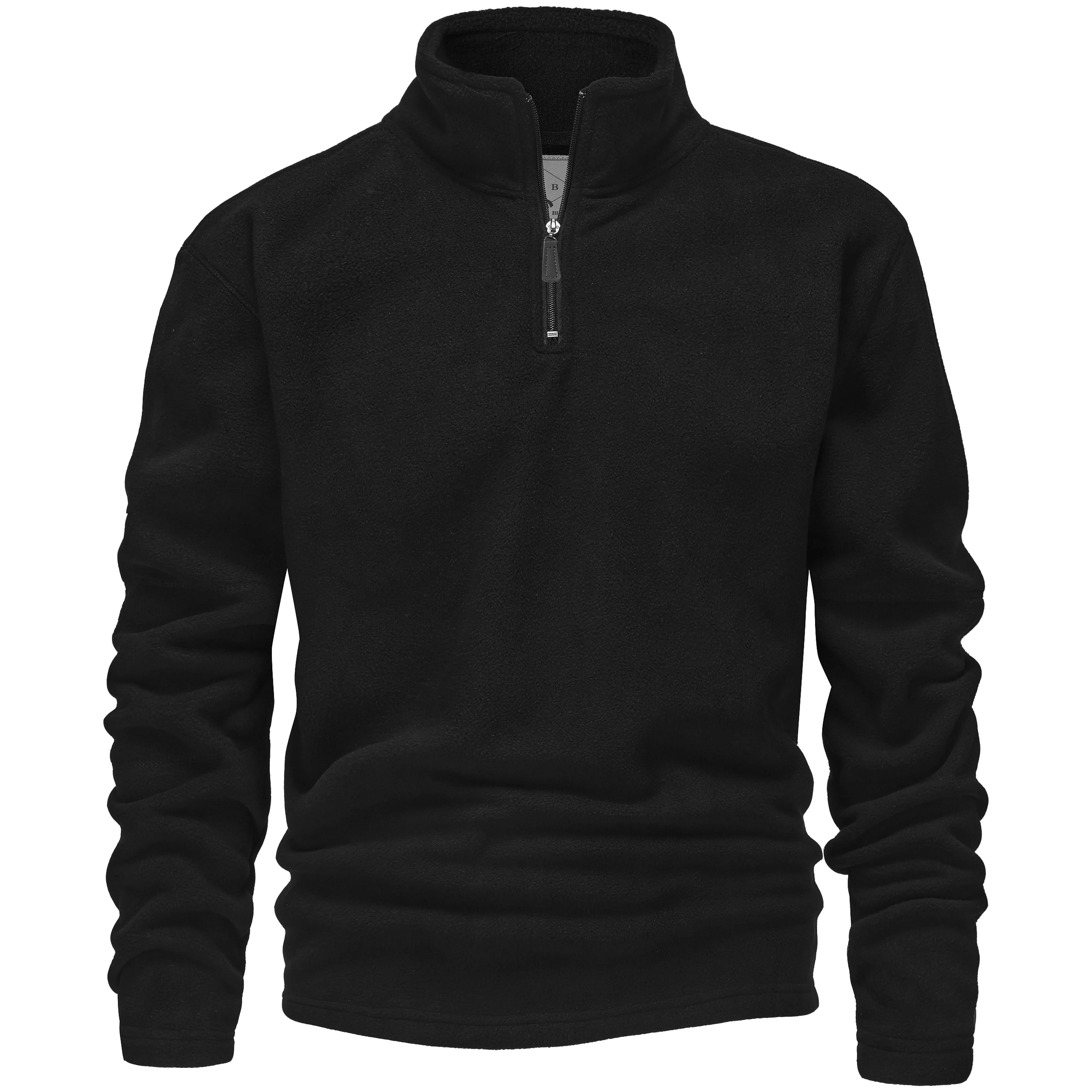 Mens 1/4 Zip Fleece Jumper - Grey