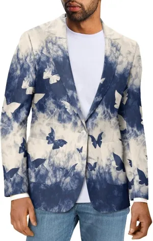 Men's Casual Stylish Blazer Lightweight Suit Jackets Regular Fit One Button Blazers Summer Breathable Sport Coats
