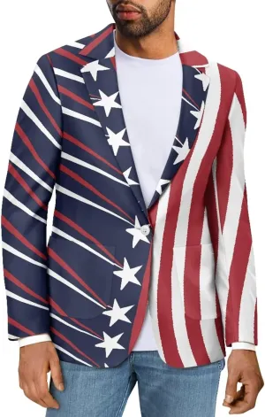 Men's Casual Stylish Blazer Lightweight Suit Jackets Regular Fit One Button Blazers Summer Breathable Sport Coats