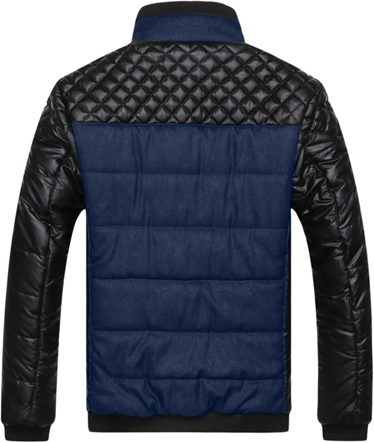 Mens Down Hoodie Jackets Casual Coat Jacket Cotton Padded Jacket Long Sleeve Zip Open Front Thermal Coat Fall Outwear