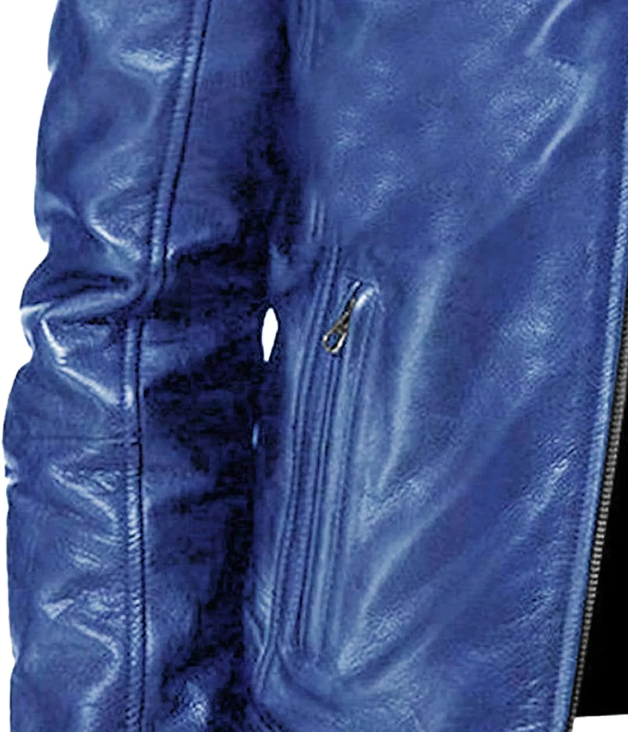 Mens Stand Collar Leather Jacket Casual Biker Motorcycle PU Jackets Slim Fit Motorcyle Lightweight Coat
