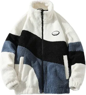 Men's Winter Jacket, Thick Thermal Cotton Warm Fleece Lined Coat, Thickened Trucker Work Cargo Jackets for Men