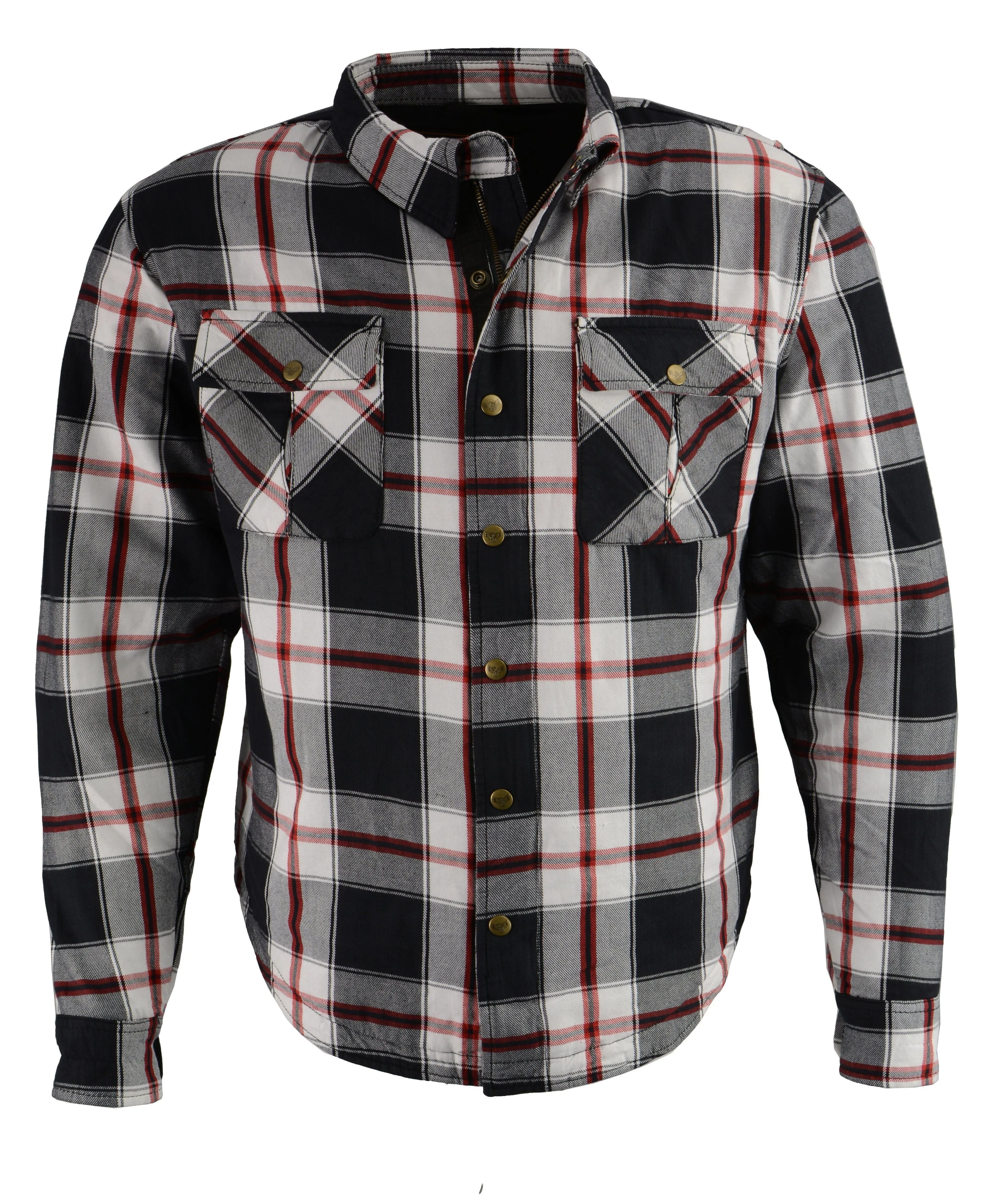 Milwaukee Performance-MPM1625-Men's Armored Flannel Biker Shirt w/ Aramid® by DuPont™ Fibers