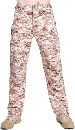 Muscularfit Cargo Pants Men Camouflage Buckle Zipper Straight Tooling Trousers Multi Pockets Causal Cotton Outdoor Sweatpant