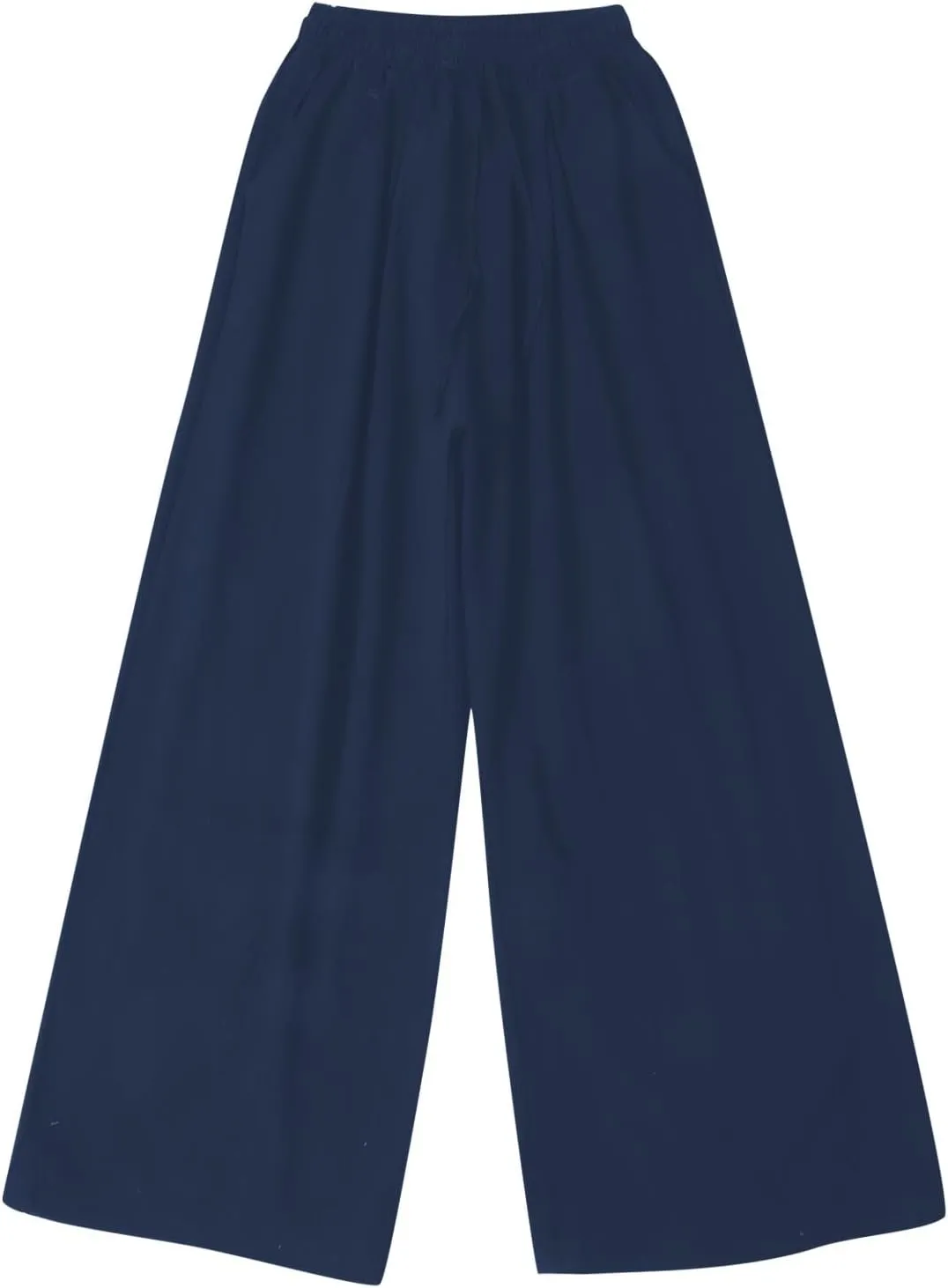 Palazzo Pants for Women Casual Plus Size Wide Leg High Waist Lounge Cotton Linen Pant 2025 Beach Gauze Summer Trouser