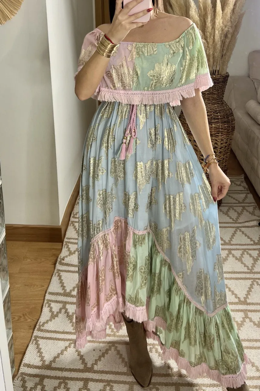 Pastel Bohemian Dress