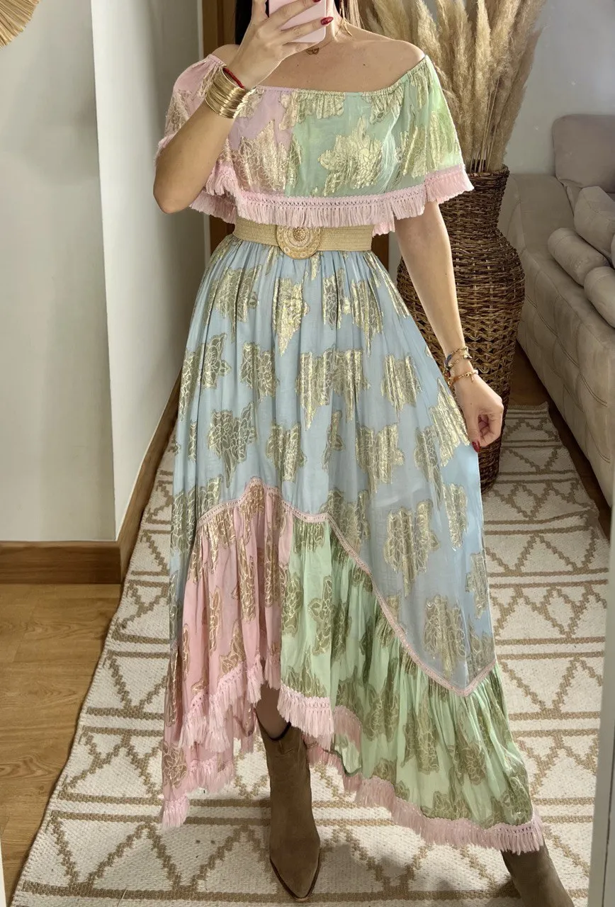 Pastel Bohemian Dress