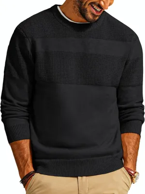 PJ PAUL JONES Mens Sweater Casual Crew Neck Pullover Textured Knit Sweaters