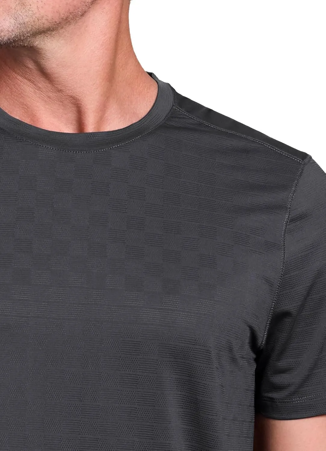 RBX Active Gym Shirt for Men, Short Sleeve Lightweight Stretch Jersey Mesh Quick Drying Crewneck Running Workout T-Shirt